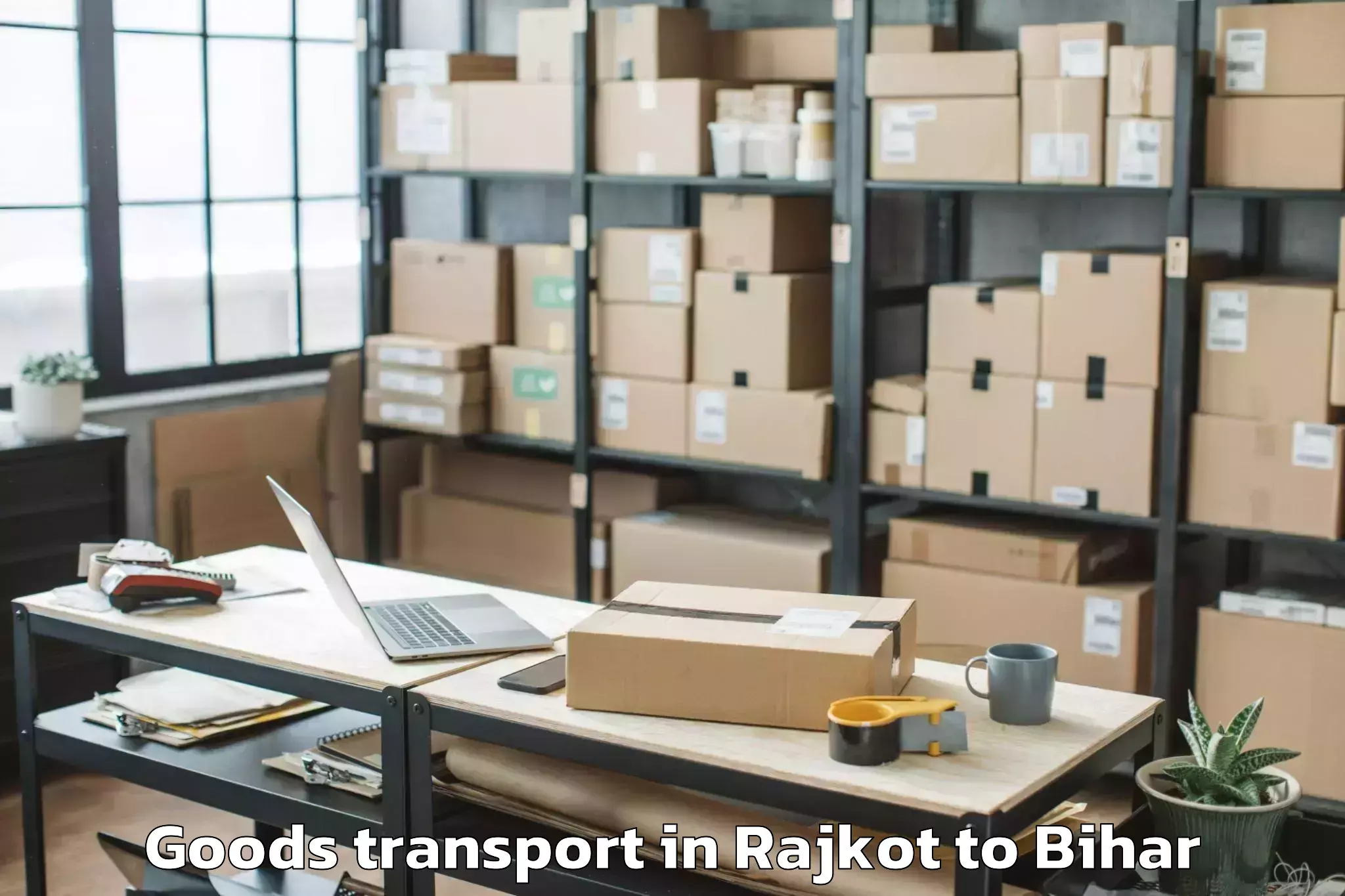 Professional Rajkot to Chanakya National Law Universi Goods Transport